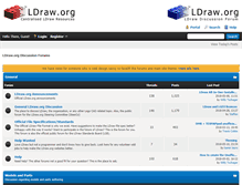 Tablet Screenshot of forums.ldraw.org
